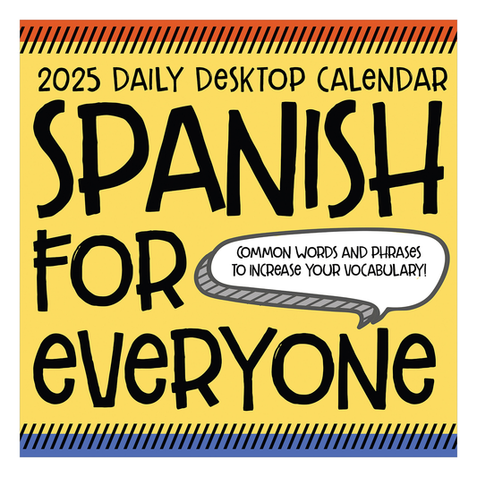 2025 Spanish Words Daily Desktop Calendar