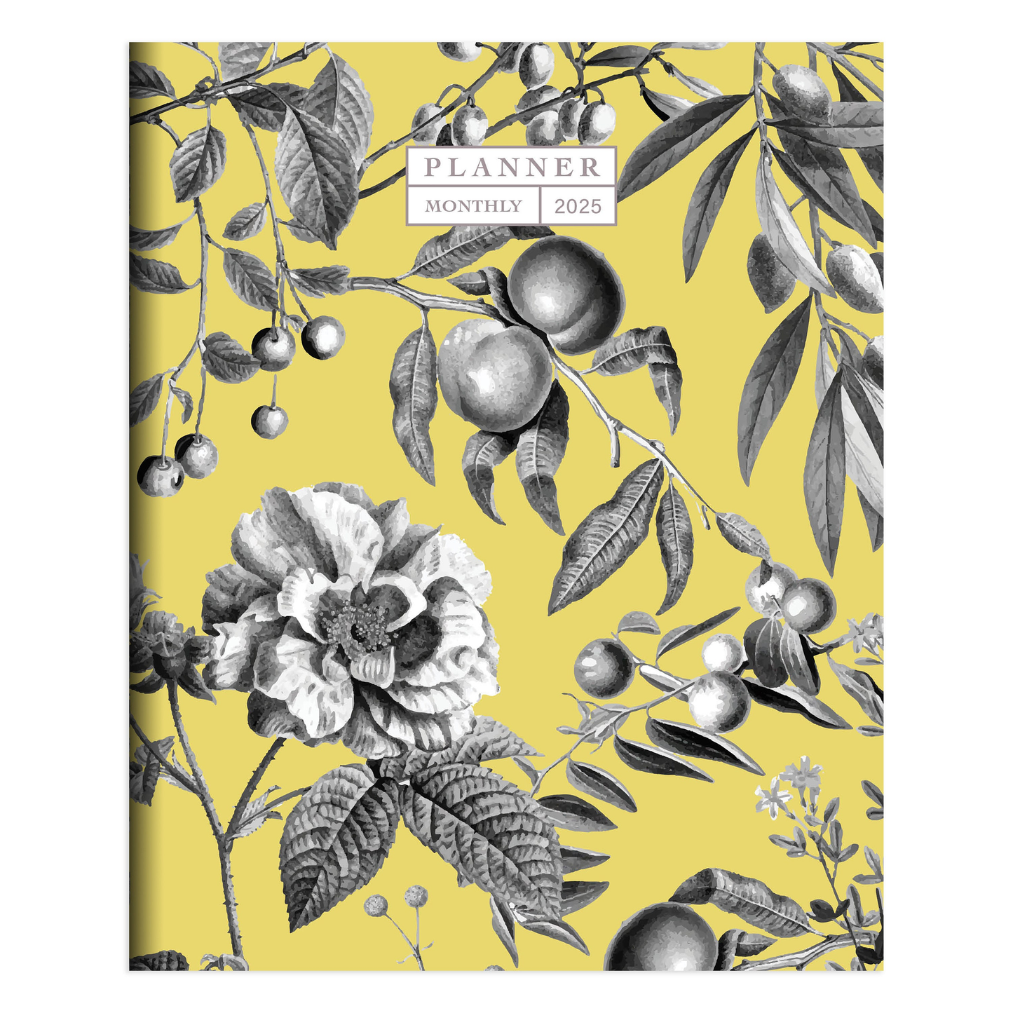 2025 Beyond the Pale Yellow Medium Monthly Planner