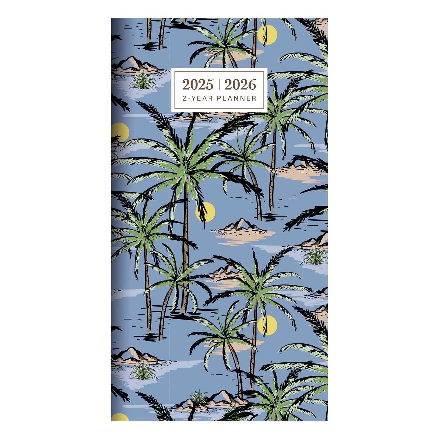 2025-2026 Aloha Palms Small Monthly Pocket Planner