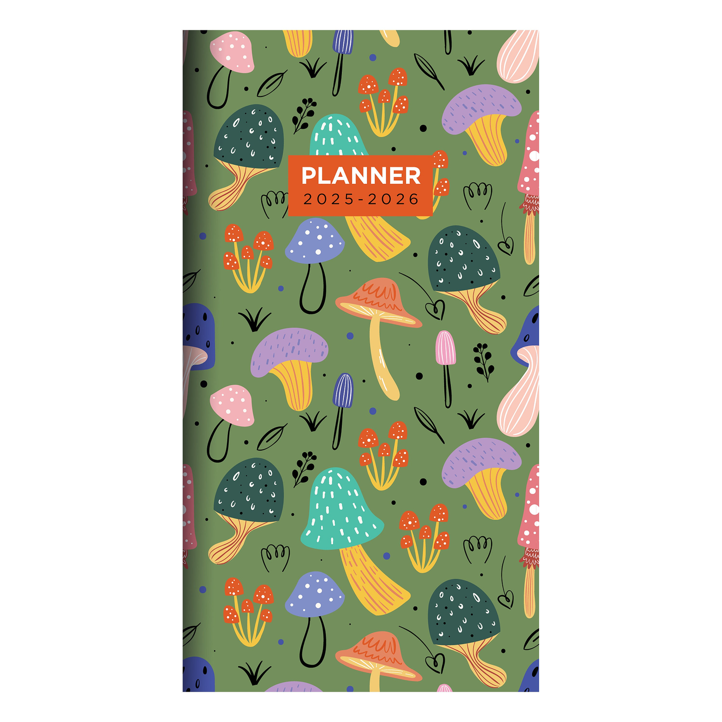 2025-2026 Mushroom Patch Small Monthly Pocket Planner