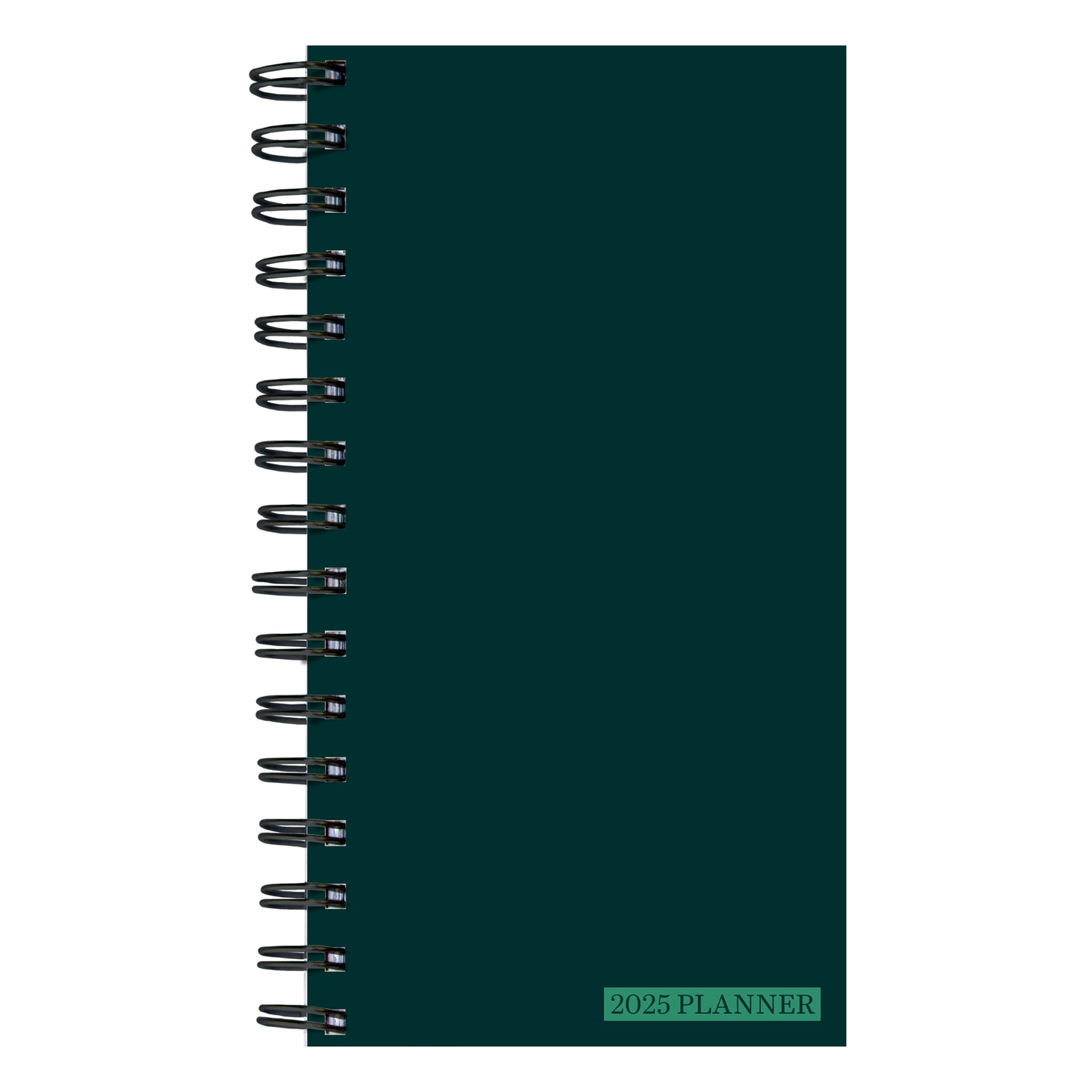 2025 Deep Jade Small Weekly Monthly Planner