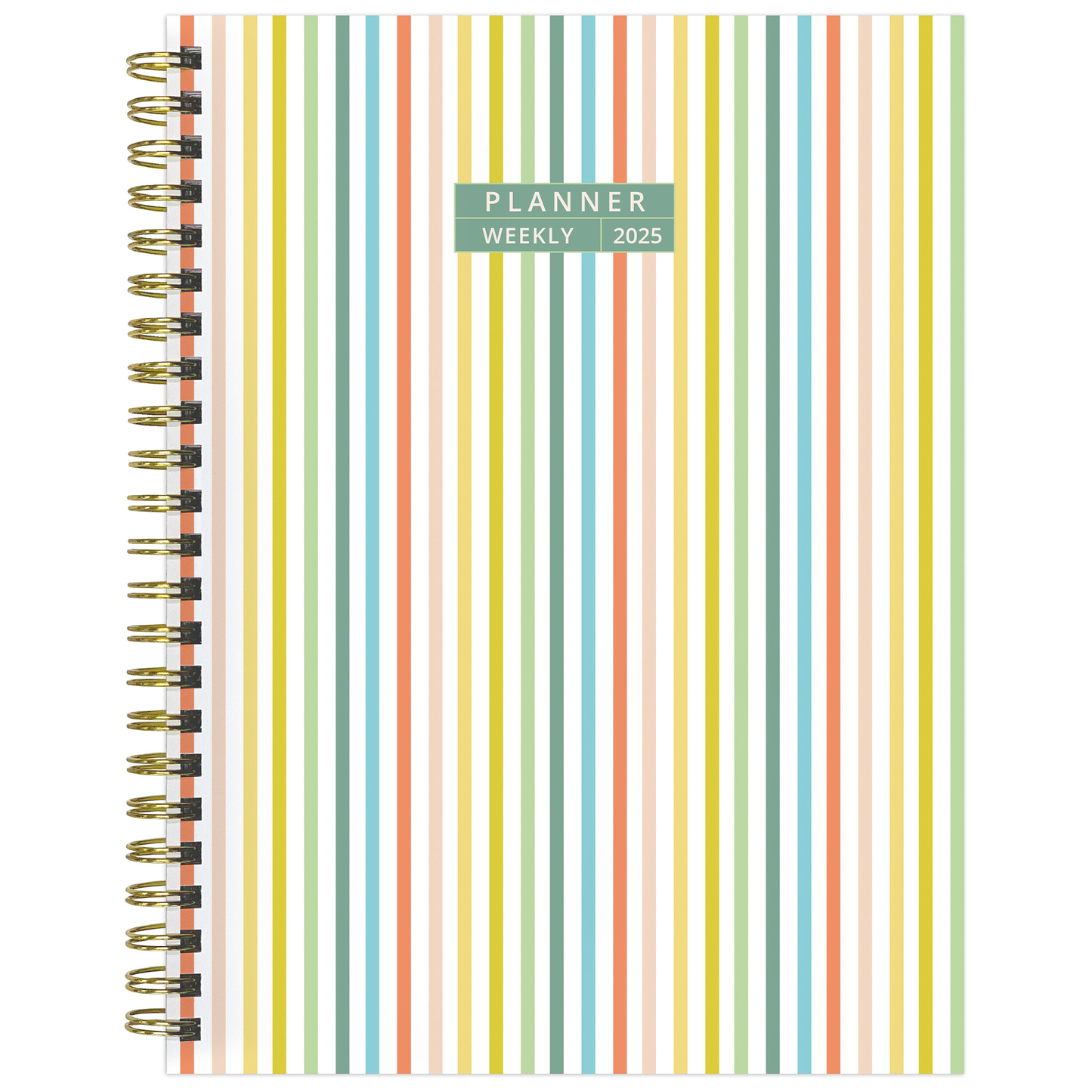 2025 Malibu Stripes Medium Weekly Monthly Planner