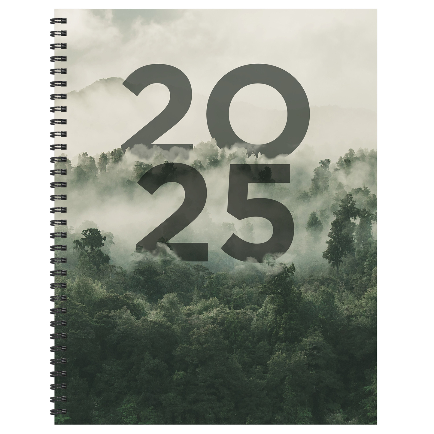 2025 Forest Mist Large Weekly Monthly Planner