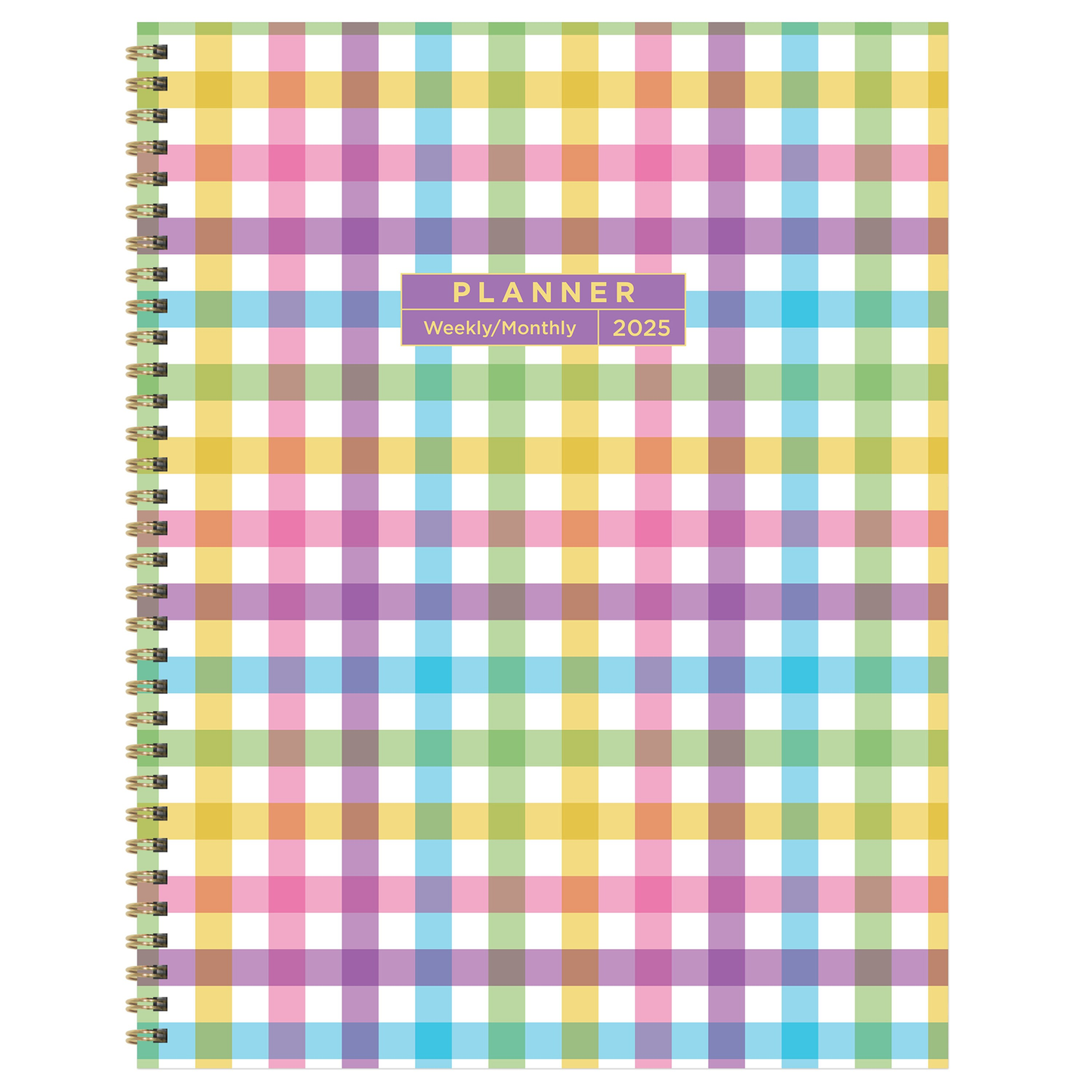 2025 Madras Plaid Large Weekly Monthly Planner