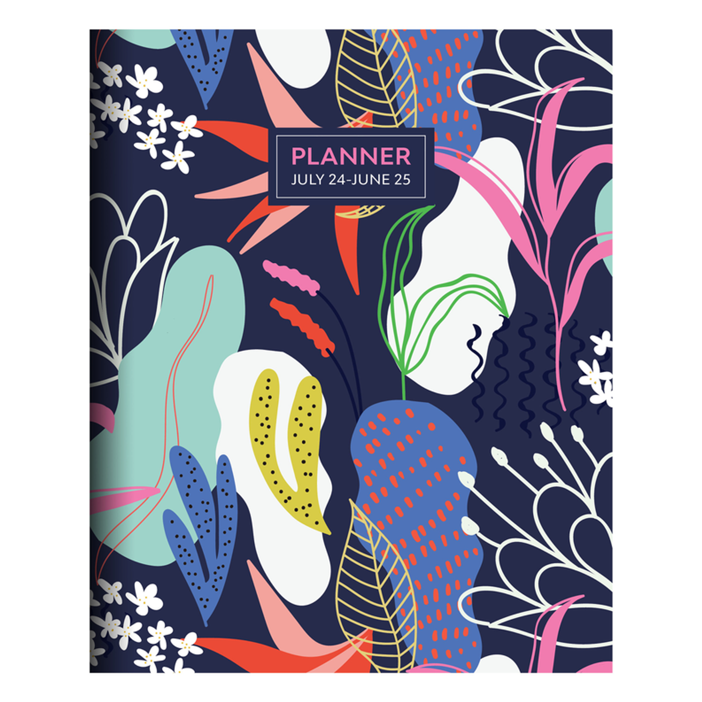 July 2024 - June 2025 Funky Floral Medium Monthly Planner