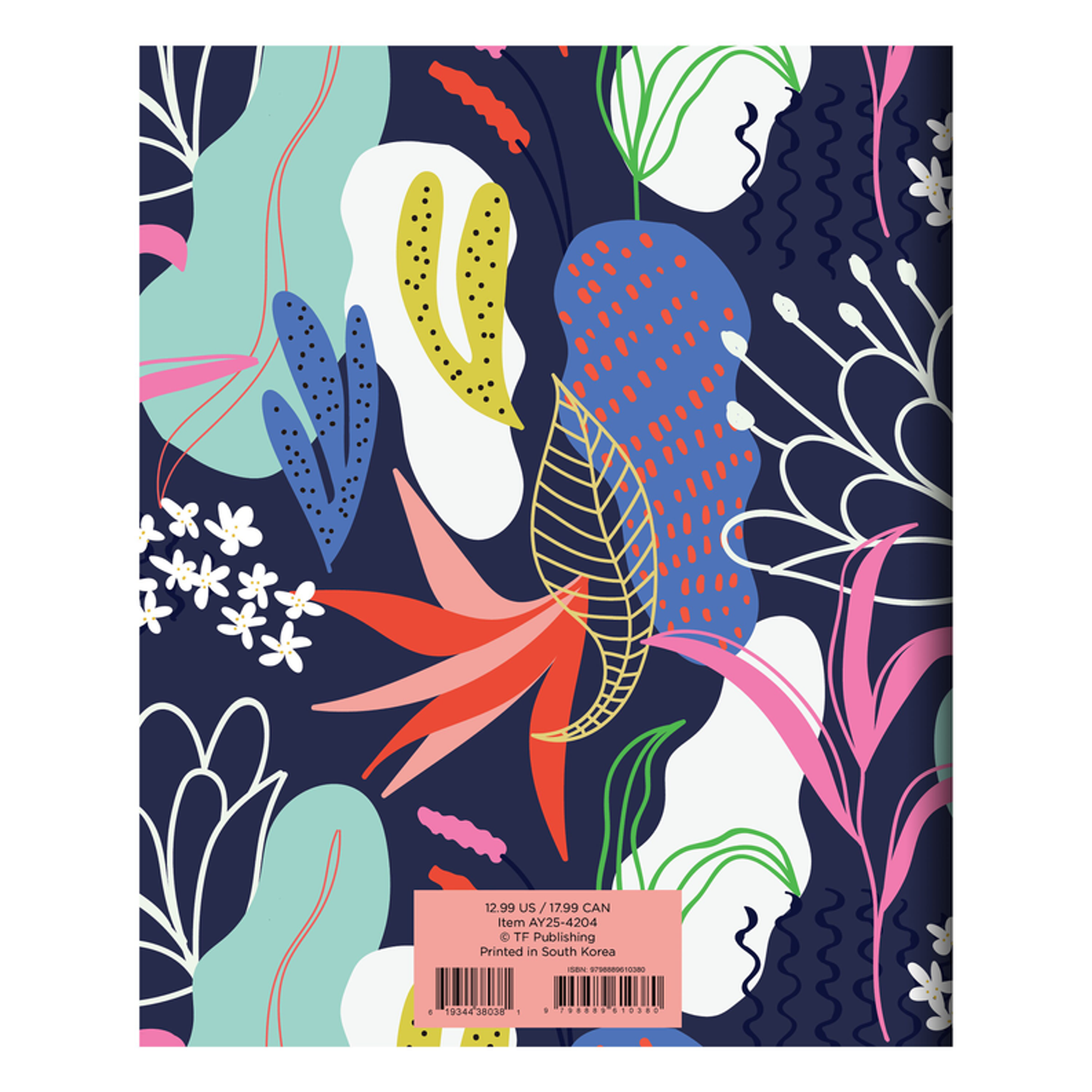 July 2024 - June 2025 Funky Floral Medium Monthly Planner