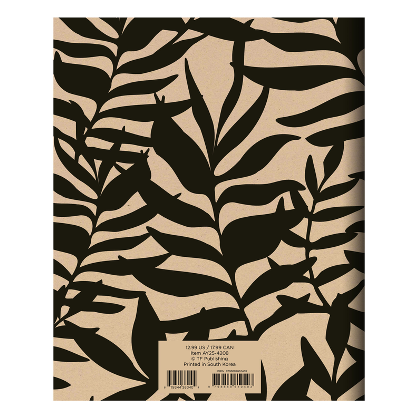 July 2024 - June 2025 Natural Foliage Medium Monthly Planner