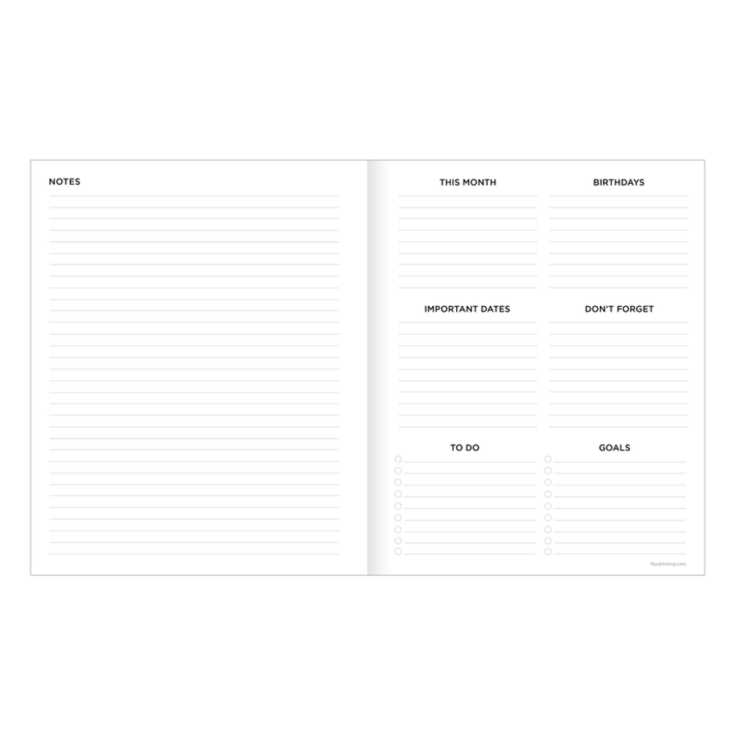 July 2024 - June 2025 Natural Foliage Medium Monthly Planner