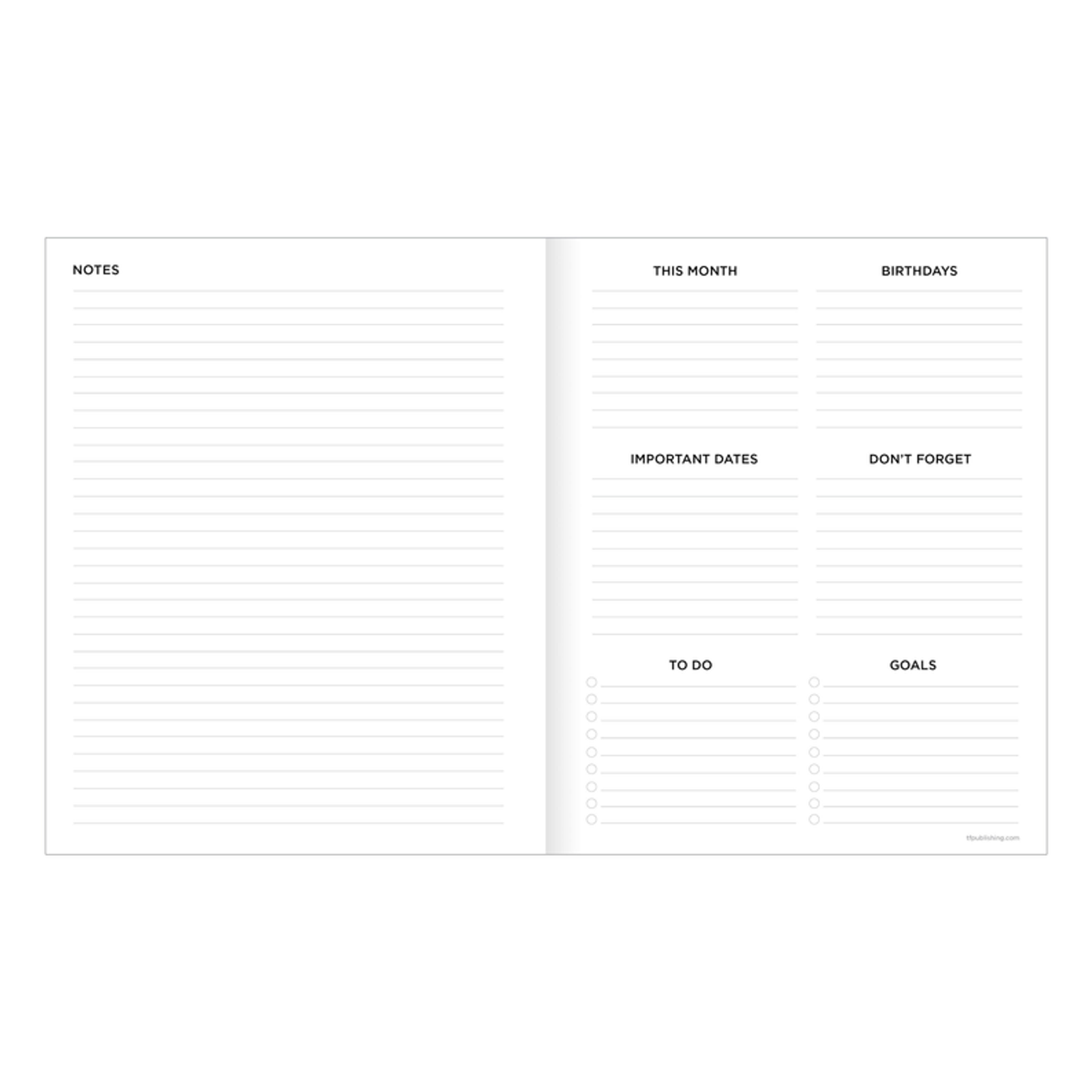 July 2024 - June 2025 Scandanavian Symbols Medium Monthly Planner