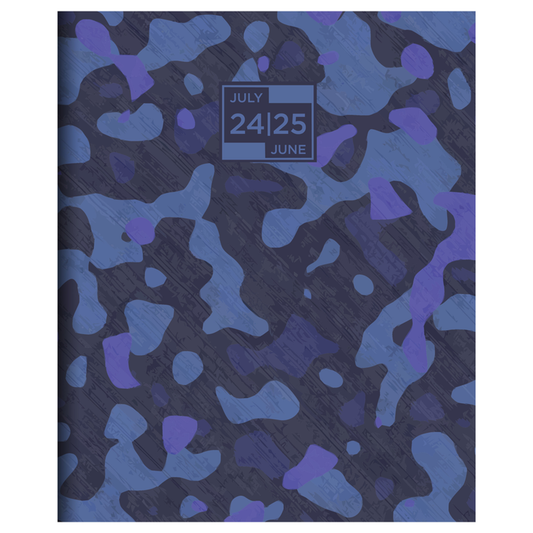 July 2024 - June 2025 Camo Large Monthly Planner