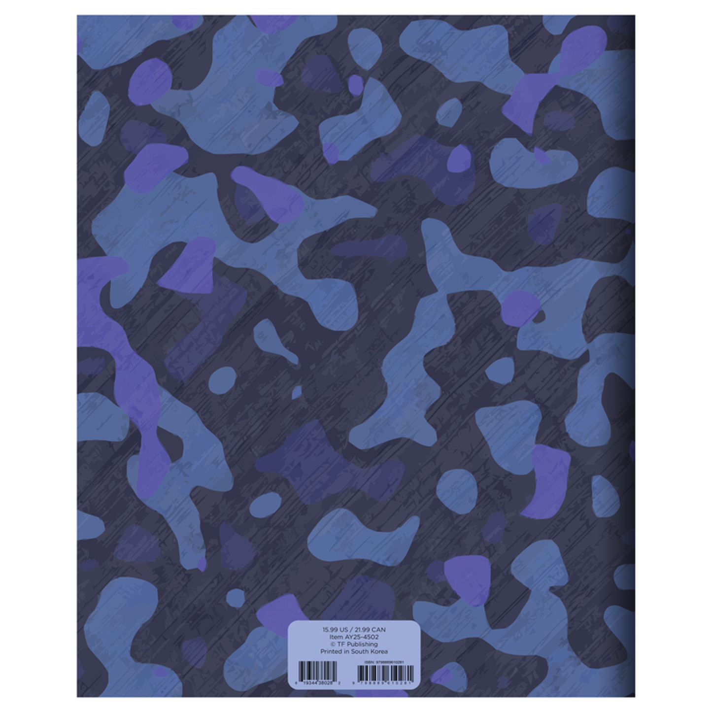 July 2024 - June 2025 Camo Large Monthly Planner