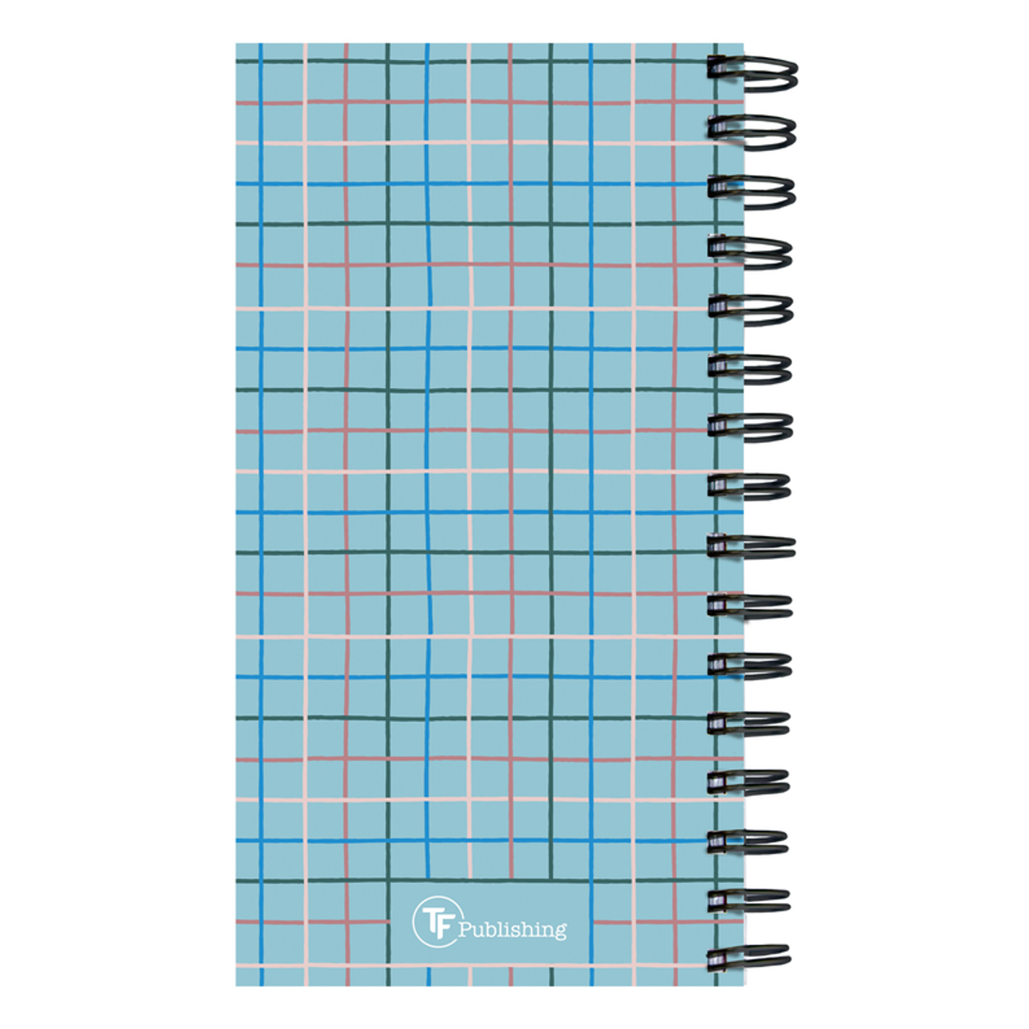 July 2024 - June 2025 Blue Plaid Small Weekly Monthly Planner