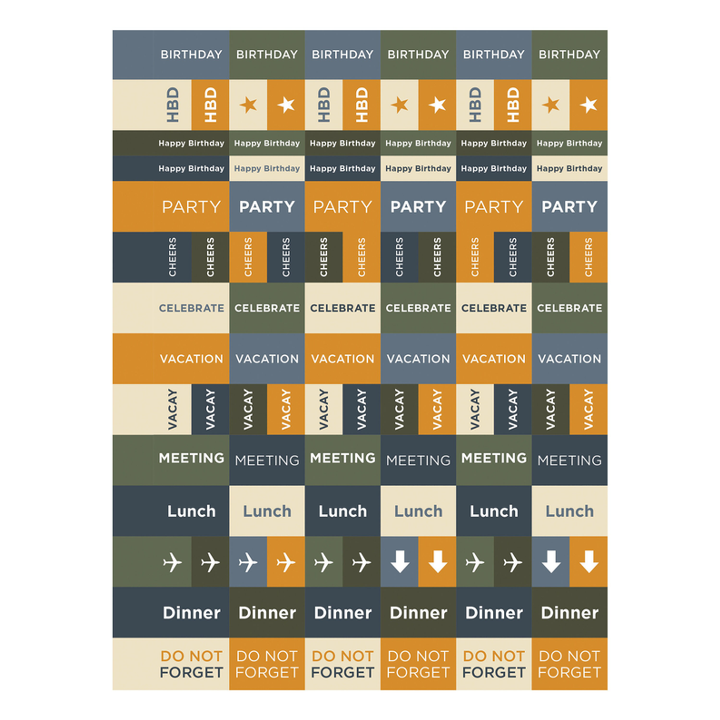 July 2024 - June 2025 Aspen Trees Medium Weekly Monthly Planner