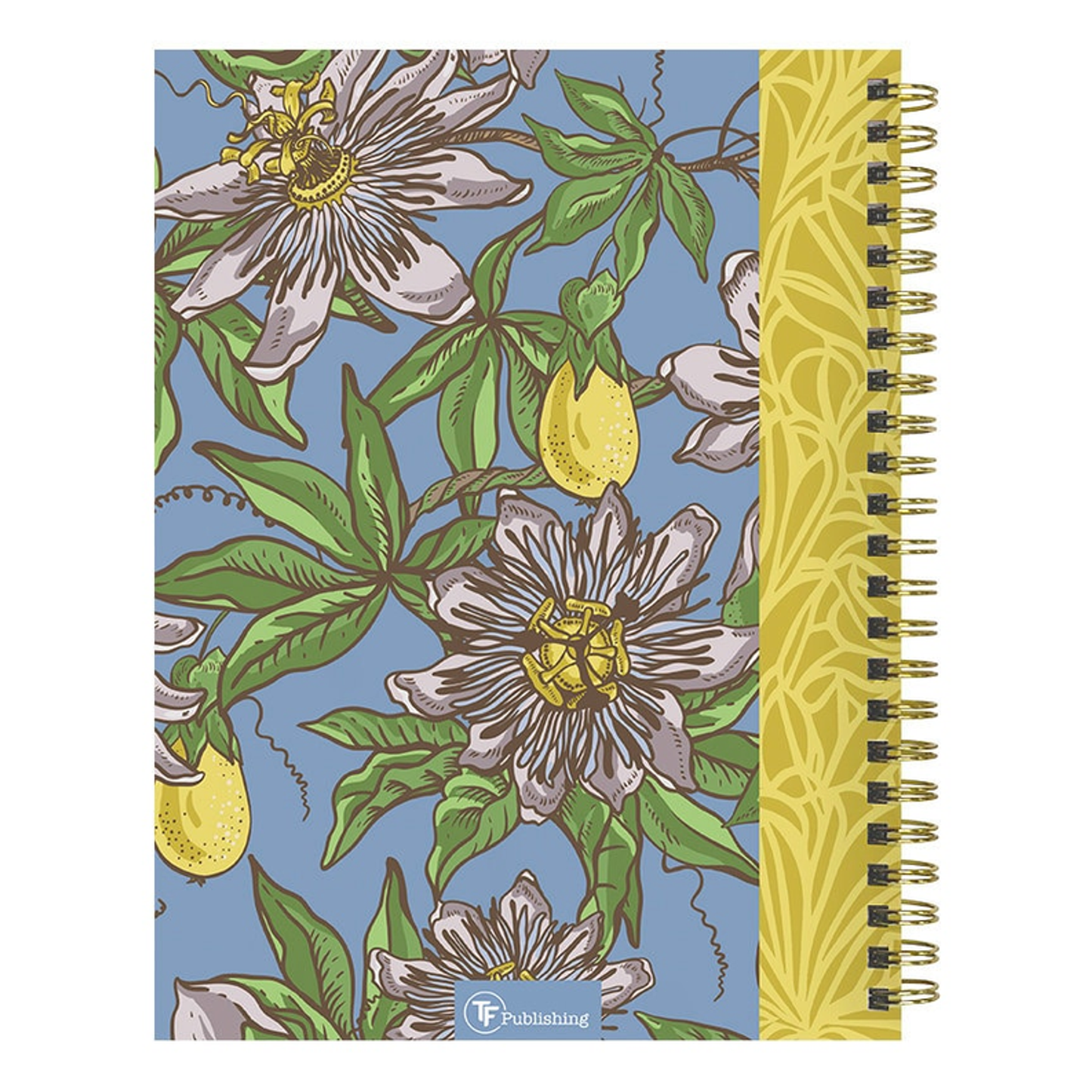 July 2024 - June 2025 Coastal Flowers Medium Weekly Monthly Planner