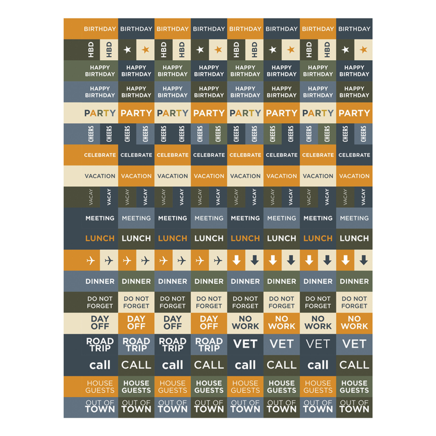 July 2024 - June 2025 Venn Diagram Large Weekly Monthly Planner