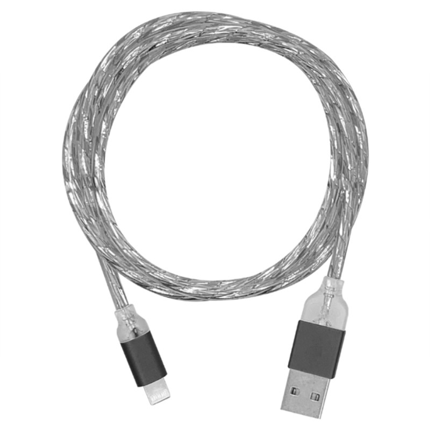 2A 6 ft LED Light-Up Rounded -Type C USB Cable