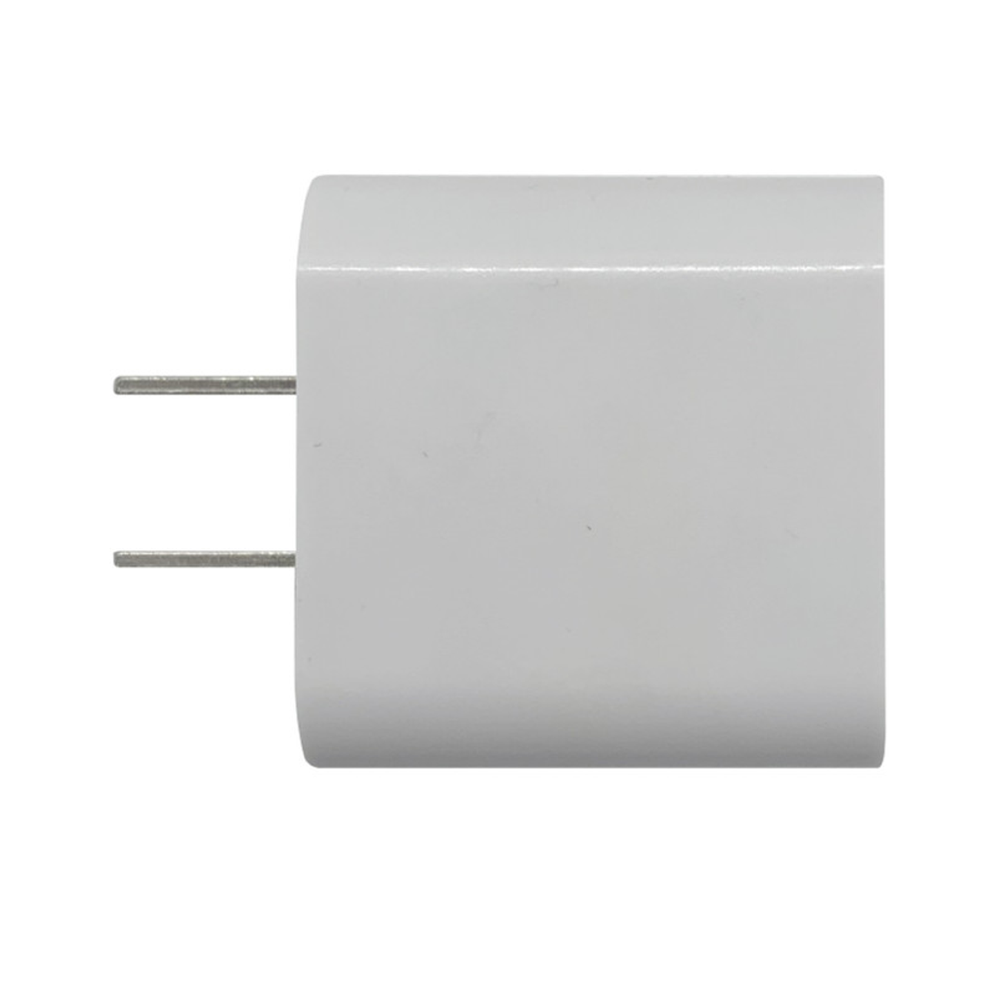 Dual port AC charger - Type C & USB - White