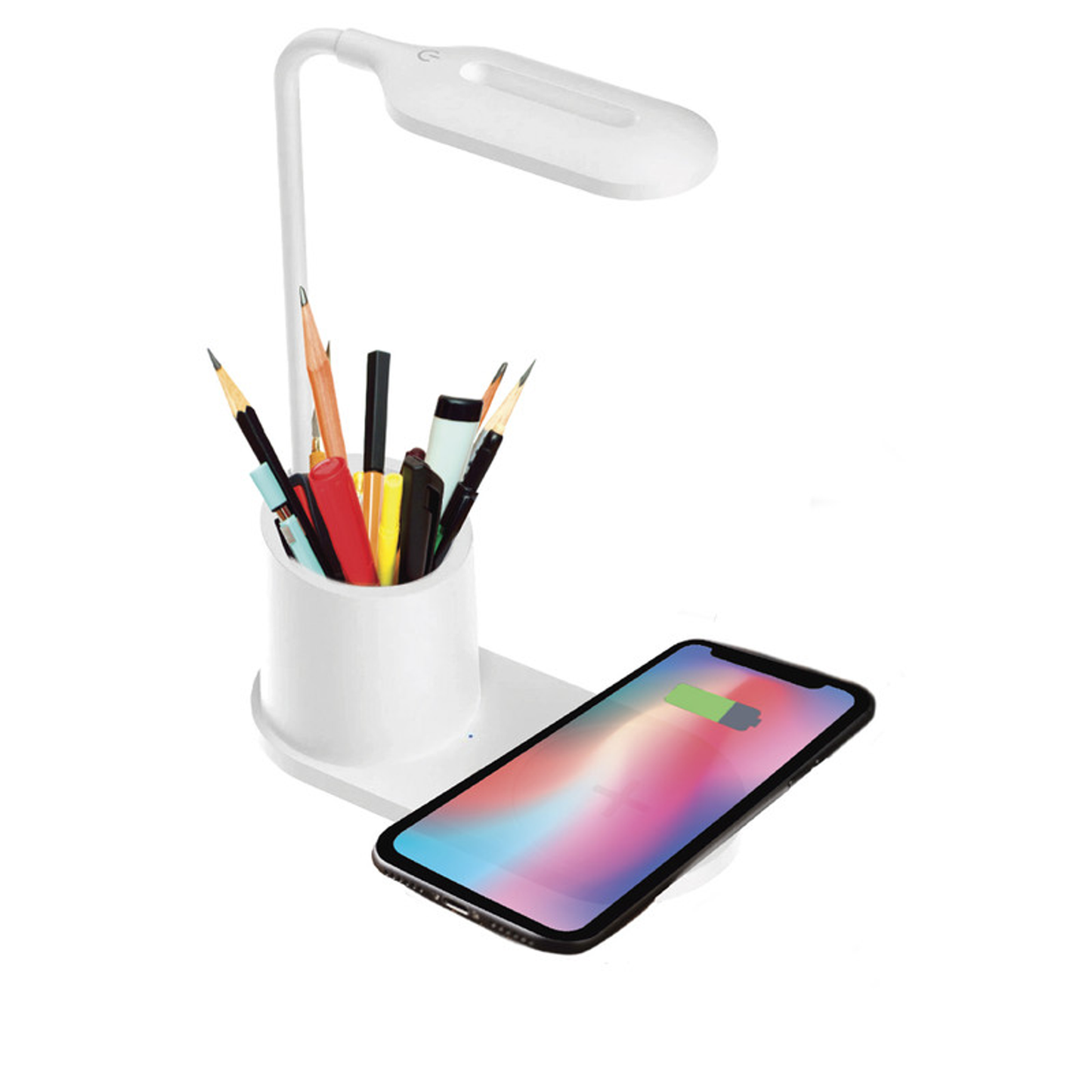 Desk Lamp With Wireless Charging & pen holder