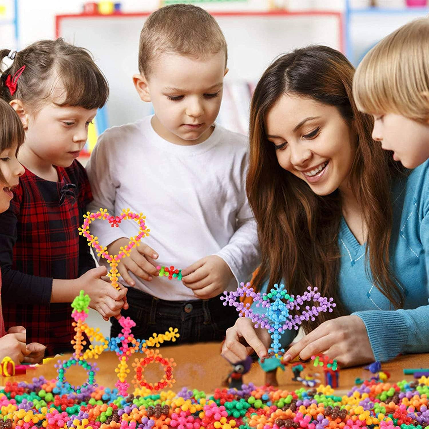 200-Piece 3D Interlocking Building Blocks STEM Toy