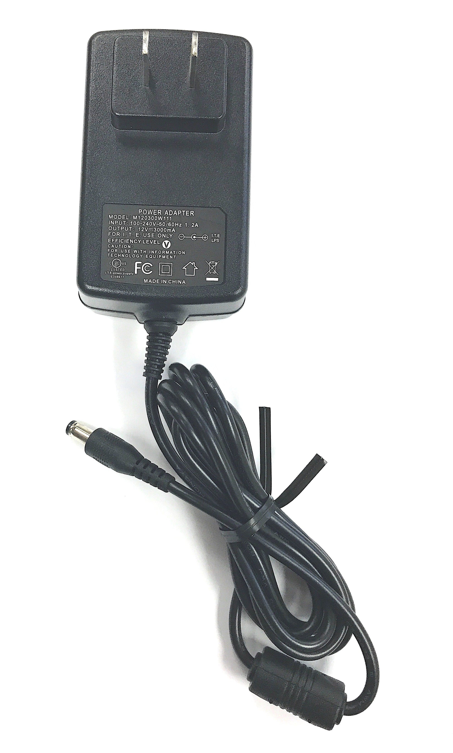 AC Adapter Power Supply Charger for LED LCD TVs and TV-DVD Televisions up to 15" (12V, 3A, 36W, 2.1mm x 5.5mm)