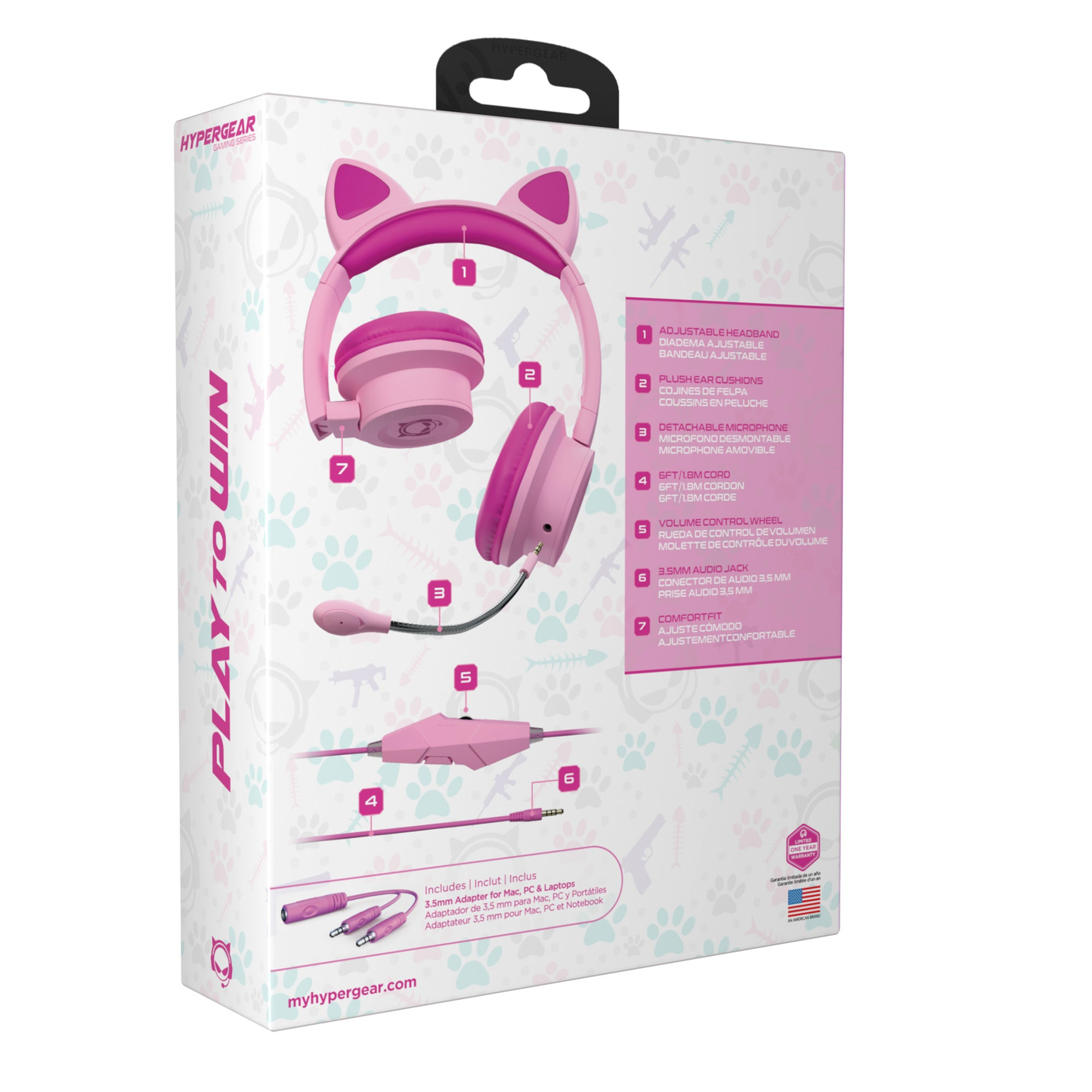 HyperGear Kombat Kitty Gaming Headset