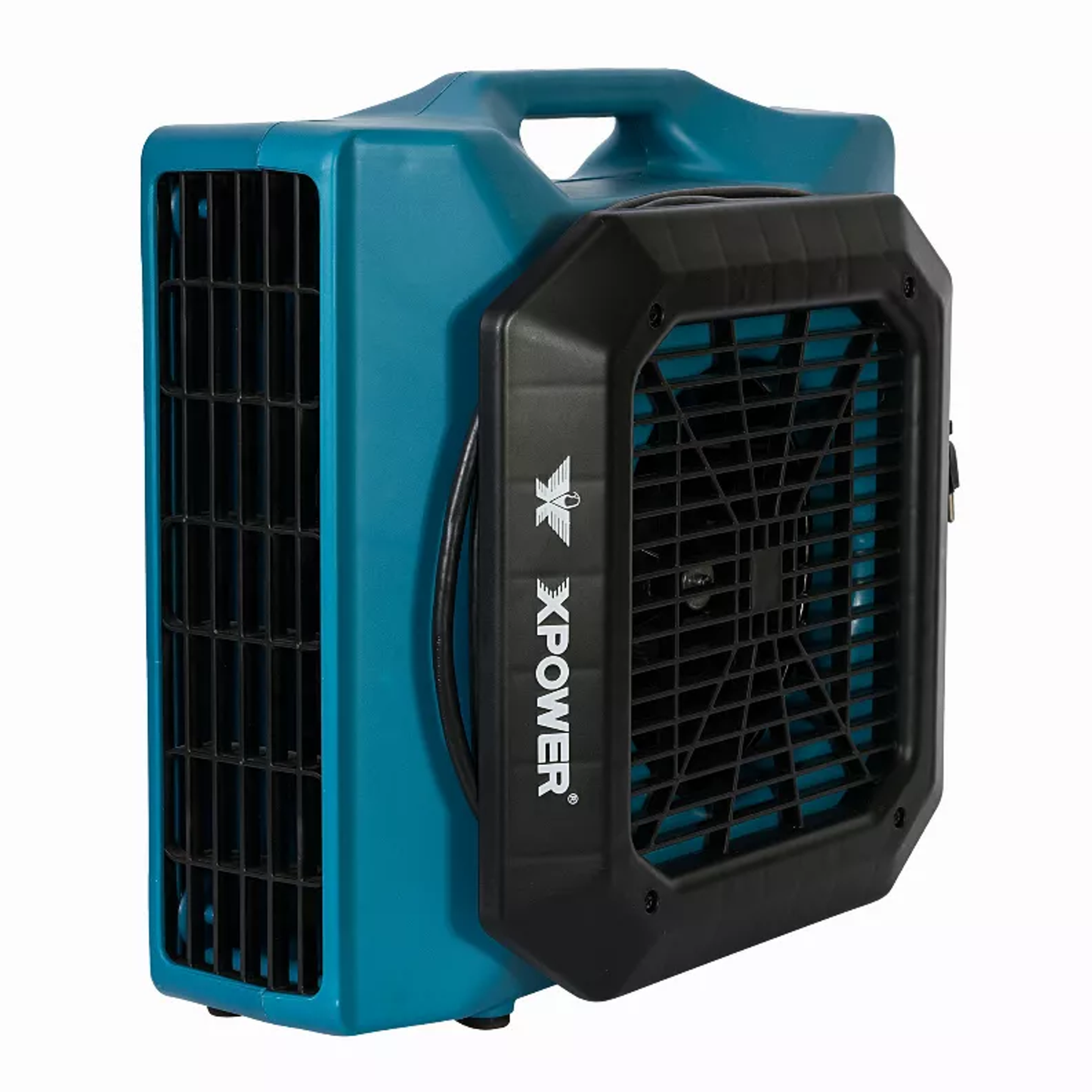 XPOWER PL-700A 1/3 HP 1050 CFM 3 Speed Low Profile Air Mover, Floor Fan, Carpet Dryer with Built-in Power Outlets