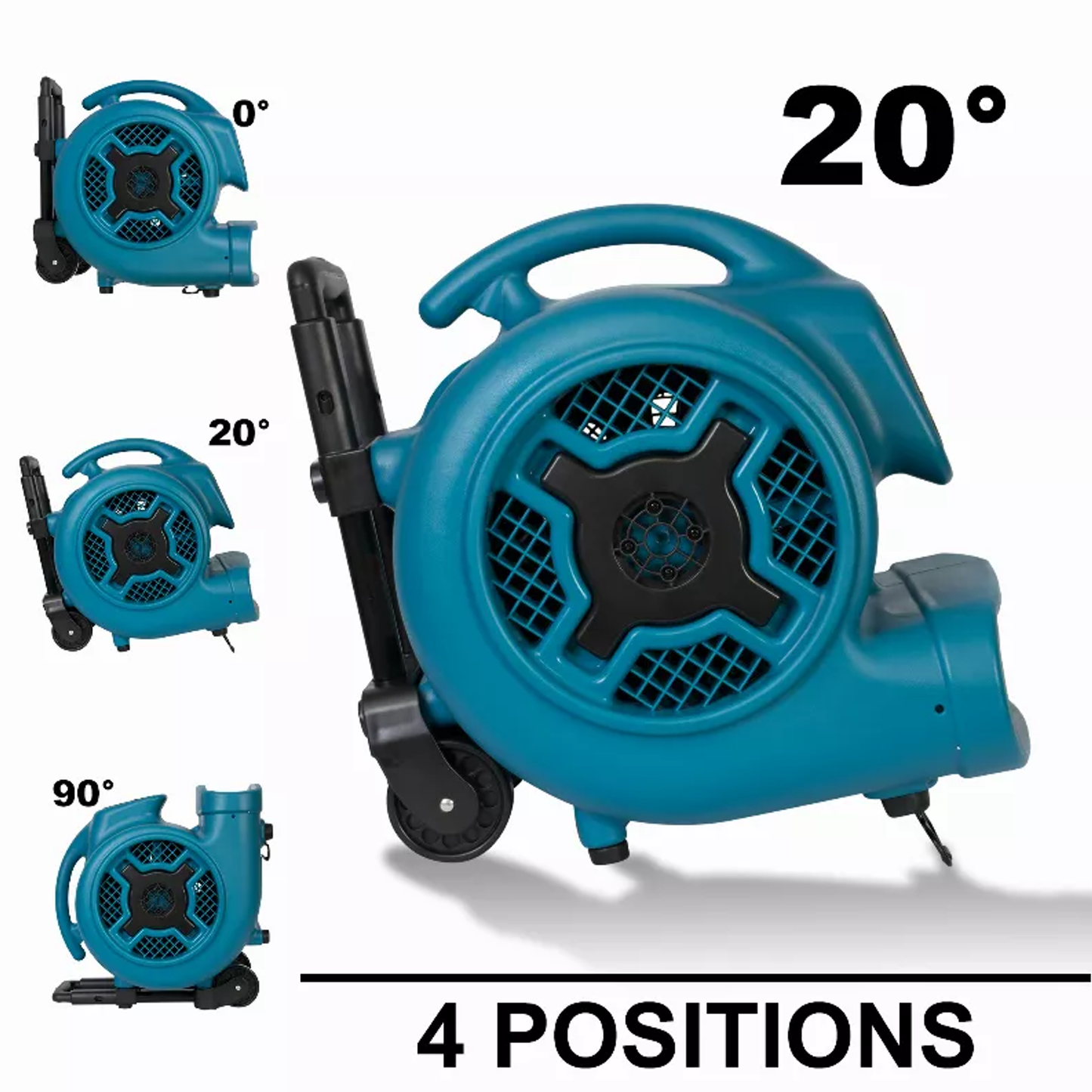 XPOWER CFM 3 Speed Air Mover, Carpet Dryer, Floor Fan, Blower - Pack Of: 1