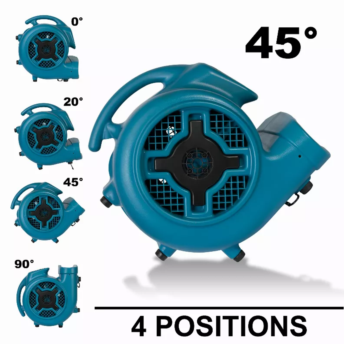 XPOWER CFM 3 Speed Air Mover, Carpet Dryer, Floor Fan, Blower - Pack Of: 1