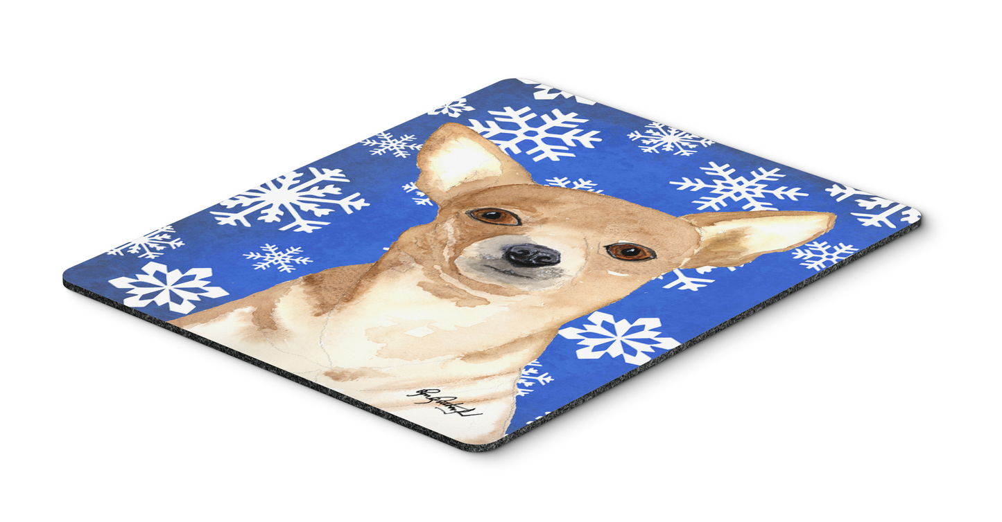 Christmas Dog Breed Mouse Pad, Hot Pad or Trivet