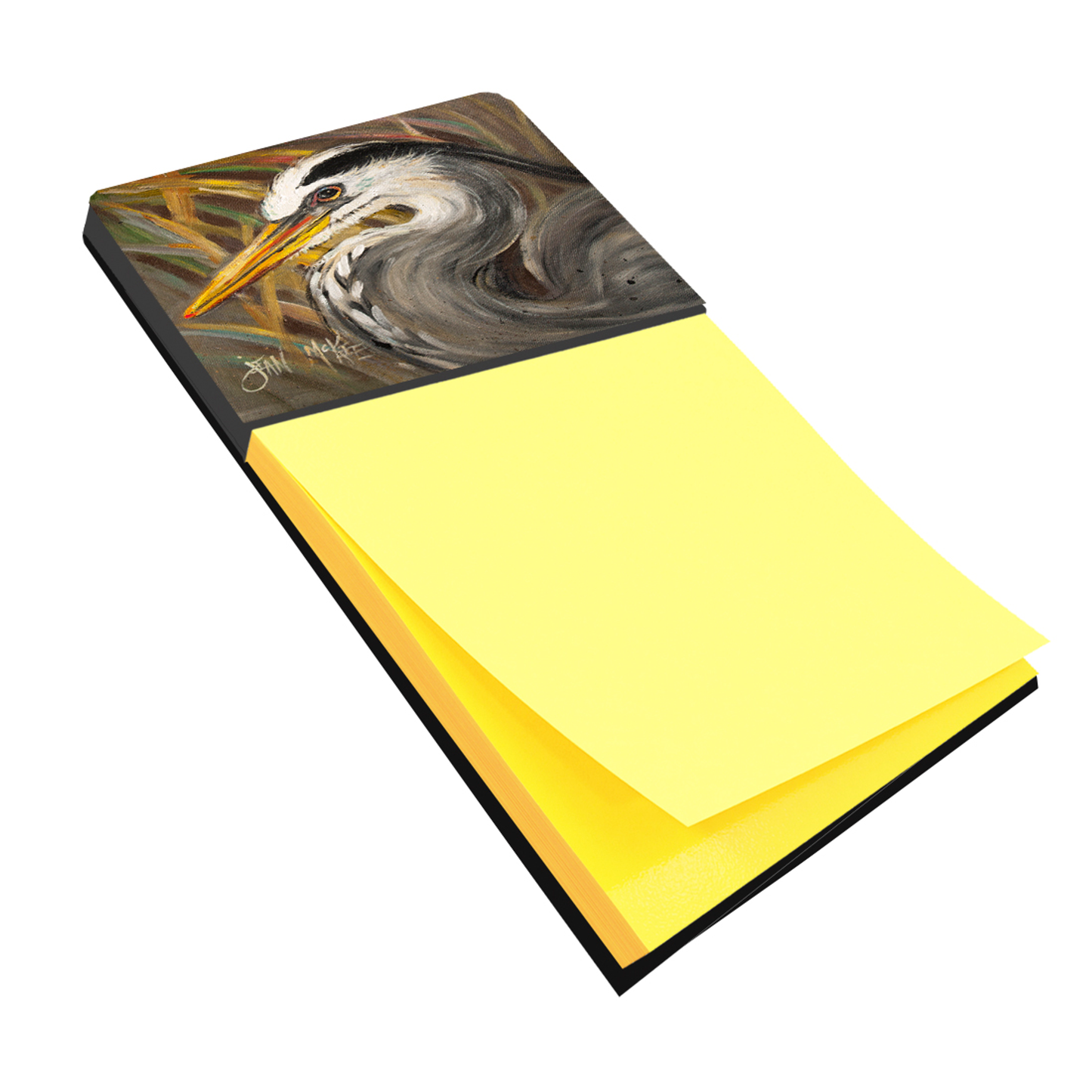 Blue Heron Sticky Note Holder