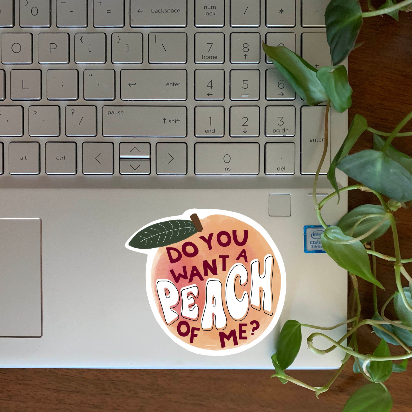 Peach of Me Sticker