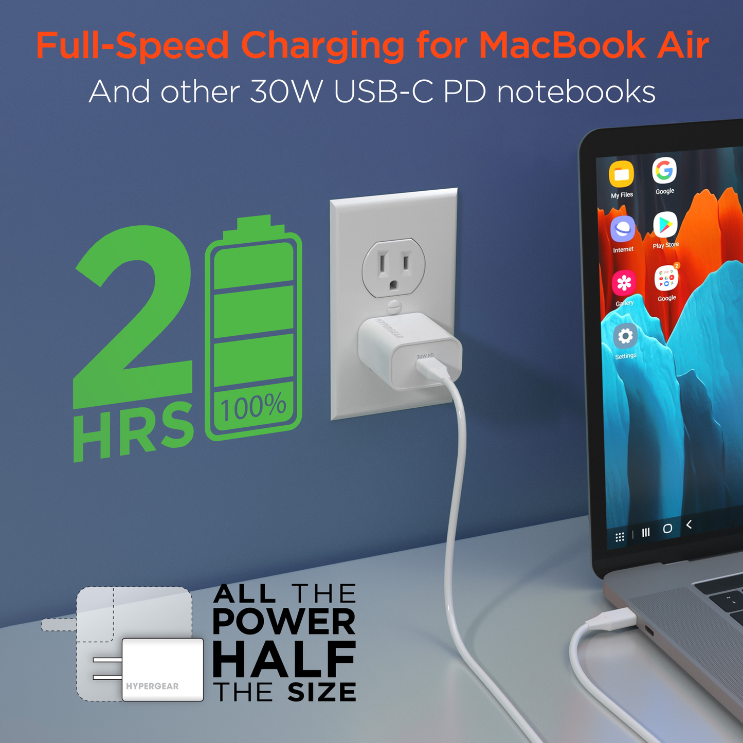 HyperGear 30W USB-C PD Fast Wall Charger with PPS