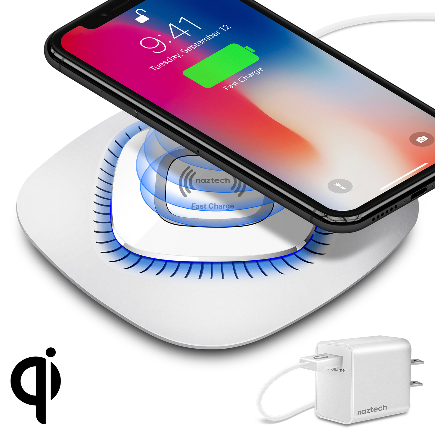 Power Pad Qi Wireless Fast Charger