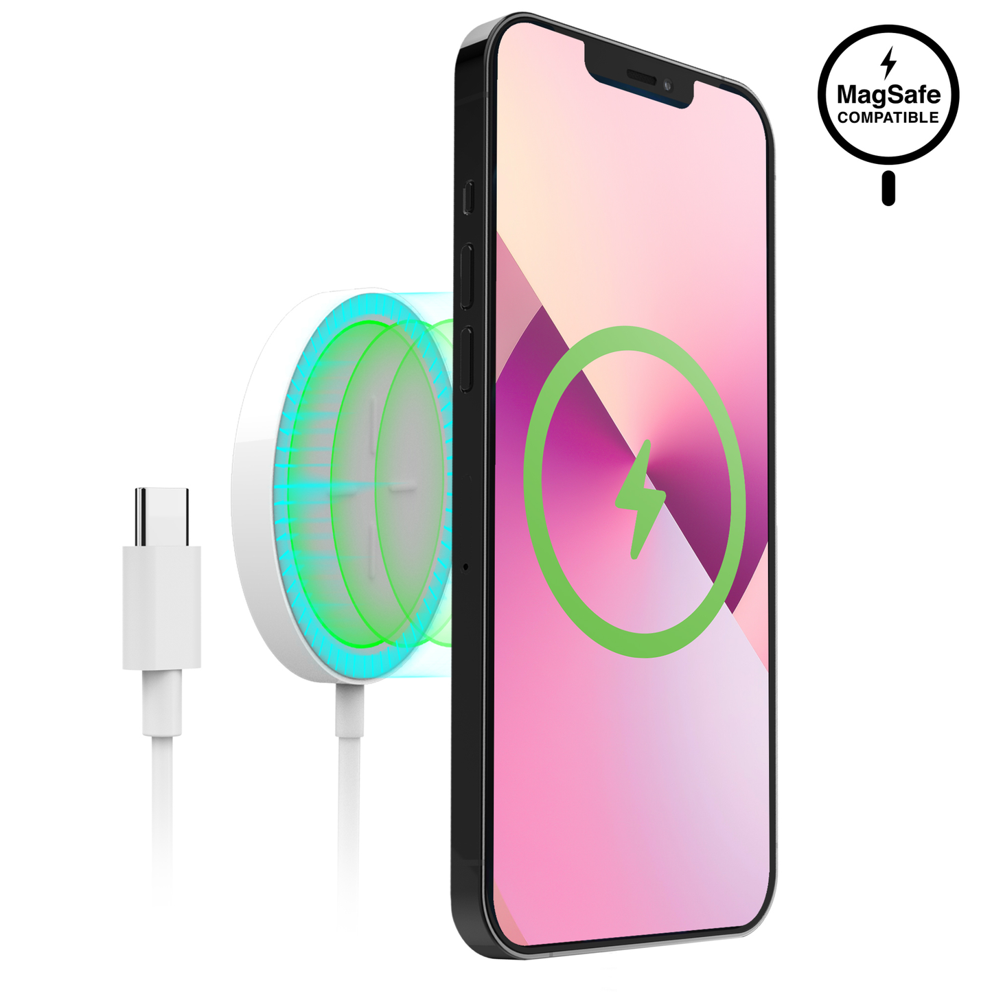 Universal Magnetic 15W Wireless Fast Charger